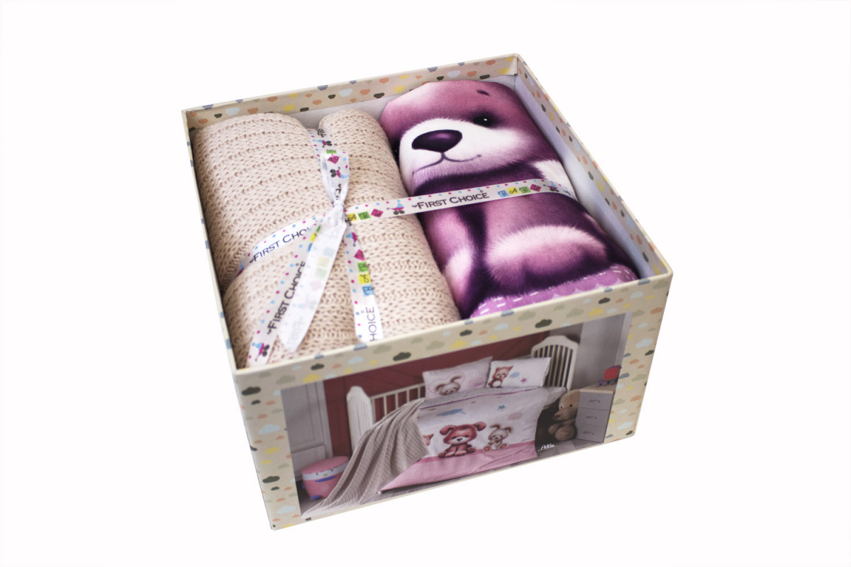Комплект Карвен (детское постельное белье с пледом)  3D Digital сатин D 040 Alfie