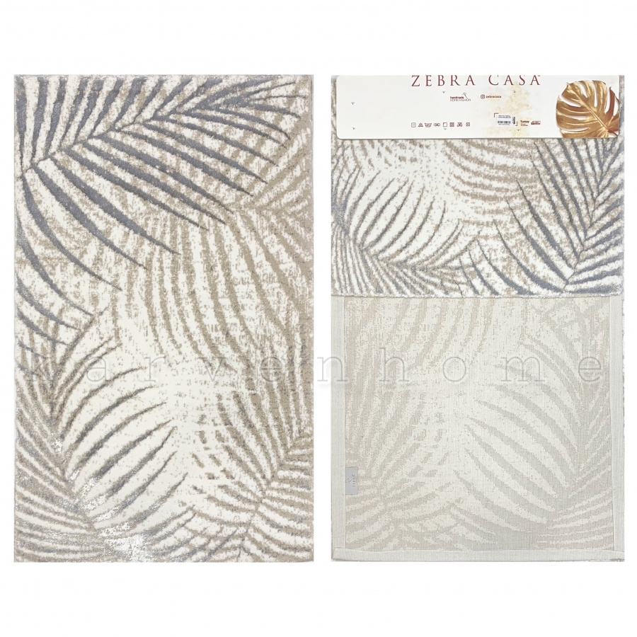 Набор ковриков для ванной  Zebra 113*70/50*70 DRAY KV 280 белый/св.серый/фиолет
