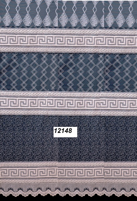 Тюль-сетка с вышивкой K12148