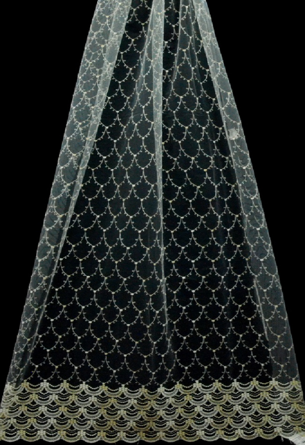 Тюль-сетка  с вышивкой DMF329-1