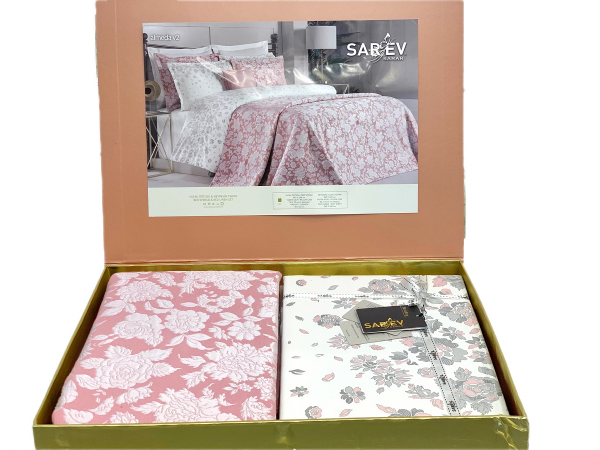 Комплект SAREV (Покрывало+постельное белье) евро Y 849 ALMEDA (V2)