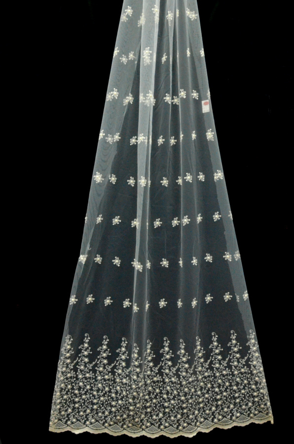 Тюль-сетка с вышивкой KİNCİ12005 (Акция)