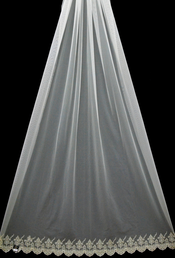 Тюль-сетка с вышивкой ГРЕК K12458