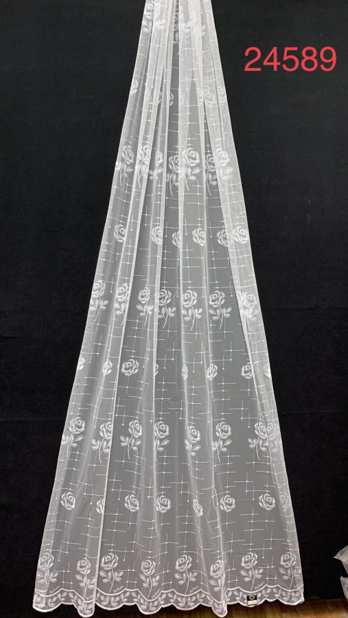 Тюль-сетка с вышивкой ГРЕК K24589