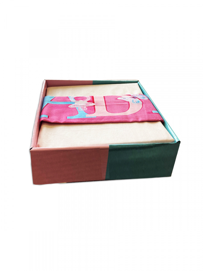 Комплект (детское постельное белье) 3D ранфорс Beby D019 (1205) светло-розовый