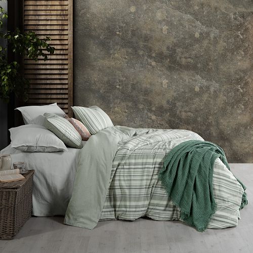 Постельное белье Sarev Mood Comfort муслин евро N357 GERARDO v1/Yesil