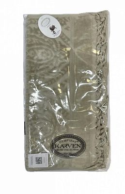 Полотенце Kарвен Vip Cotton 50*90 1шт махра H5167 LALEZAR Beige