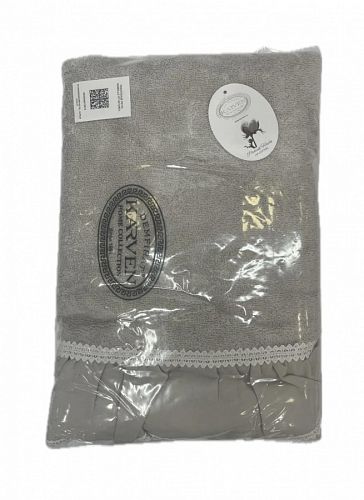 Полотенце Kарвен Vip Cotton 70*140 1шт махра H5170 ISABELLA Grey