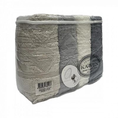 Набор полотенец Карвен KILIM 50*90 4шт. махра HS1728 