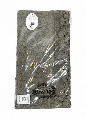 Полотенце Kарвен Vip Cotton 50*90 1шт махра H5167 DONENCE Green