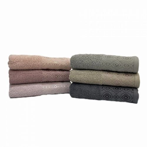 Полотенце Карвен Vip Cotton "ELFIN" 70*140 6шт.махра H 3283