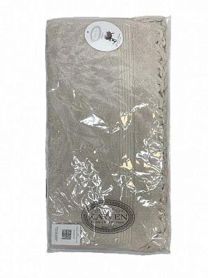 Полотенце Kарвен Vip Cotton 50*90 1шт махра H5167 DONENCE Beige