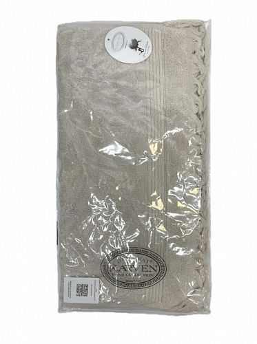 Полотенце Kарвен Vip Cotton 50*90 1шт махра H5167 DONENCE Beige