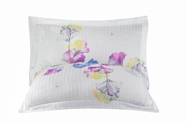 Постельное белье Карвен Stripe Satin с цветным принтом 1.5 спальное N249 -SB010(4пр.) (Акция)