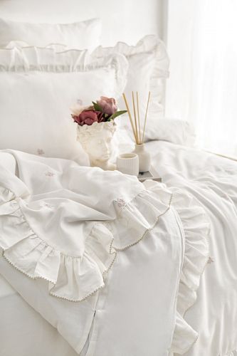 Постельное белье Zebra casa сатин евро N414 LOTTIE NAKISLI