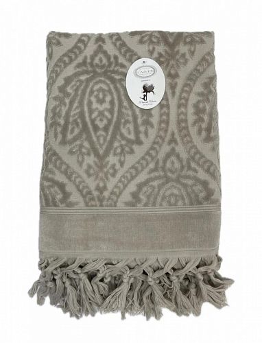 Полотенце Kарвен Vip Cotton 70*140 1шт махра H5168 LALEZAR Coffee