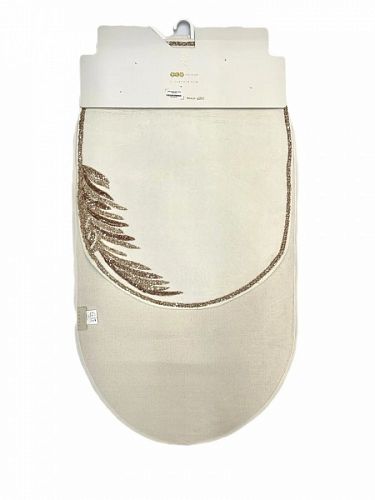 Набор ковриков для ванной Zebra oval 70*115/60*80 KV442 CAROLINE BEJ