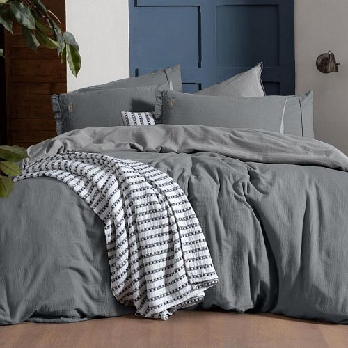 Постельное белье Sarev Mood Comfort муслин евро N357 KENYON v2/Gri