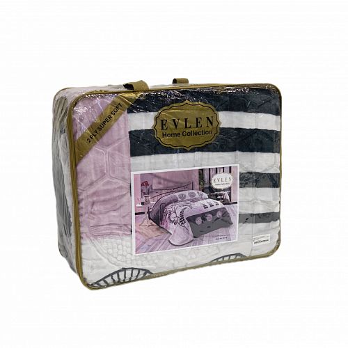 Покрывало EVLEN SUPER SOFT (двухстороннее,2слойное) п/э 220*240  евро Y 940 v11 (D-016) (Акция)
