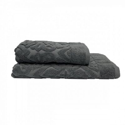 Полотенце Kарвен Vip Cotton 50*90 1шт махра H5167 ROMA Antracite