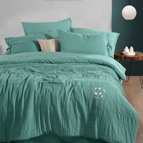 Постельное белье Sarev Mood Comfort муслин евро N357 CANDY v2/Yesil