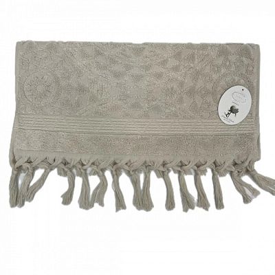 Полотенце Kарвен Vip Cotton 50*90 1шт махра H5167 DONENCE Beige
