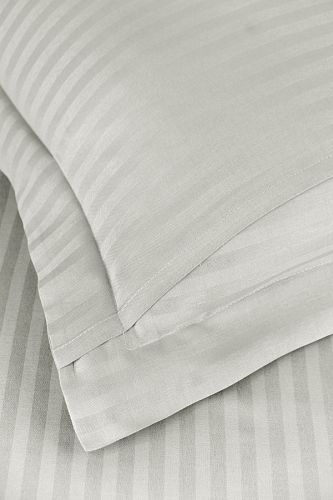 Постельное белье "Карвен" Stripe Satin евро N 163-SS 003 светло-бежевый