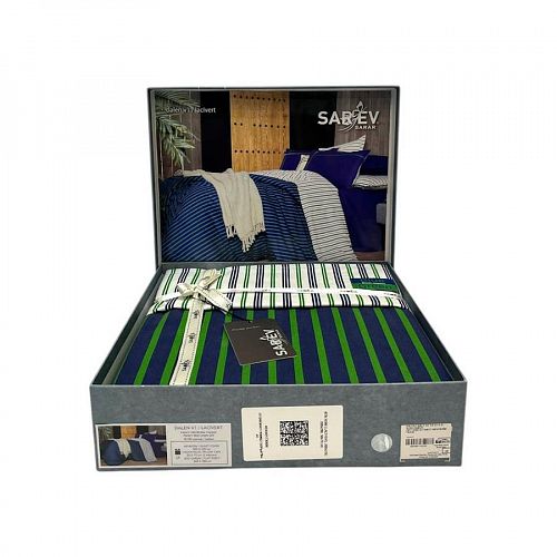 Постельное белье "Sarev" fancy евро N389 DALEN v1/Lacivert