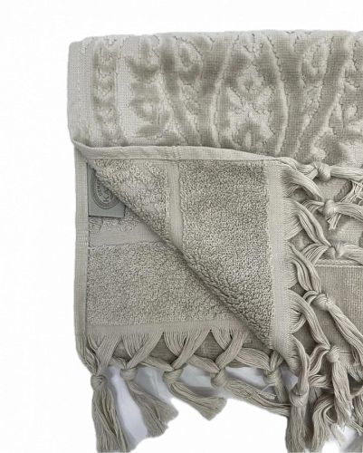 Полотенце Kарвен Vip Cotton 70*140 1шт махра H5168 LALEZAR Coffee