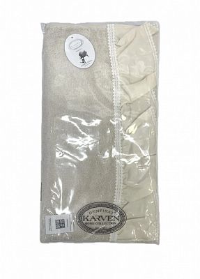 Полотенце Kарвен Vip Cotton 50*90 1шт махра H5169 ISABELLA Beige