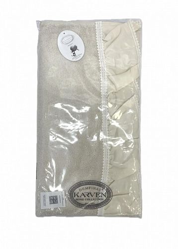Полотенце Kарвен Vip Cotton 50*90 1шт махра H5169 ISABELLA Beige