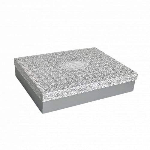 Постельное белье Karven жаккард евро Sarmasik White 