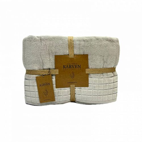 Покрывало махровое Karven 200*220 евро Y1038 EKOSE A.Yesil