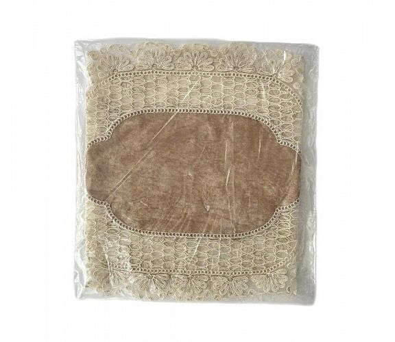 Дорожка Карвен 140*45 велюр с кружевом М840/1450 G03 крем