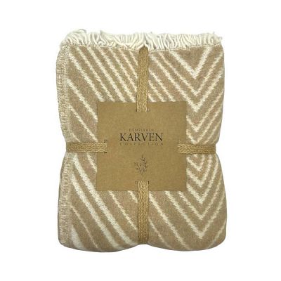 Плед Karven CAVUS хлопок 60%,акрил 40% 1,5 спальный 150*200 PL024 v2/Bej