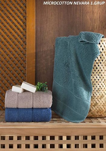 Набор полотенец Карвен Micro Cotton Premium "NEVARA-1" 80*150 3шт.  махра  НS 989
