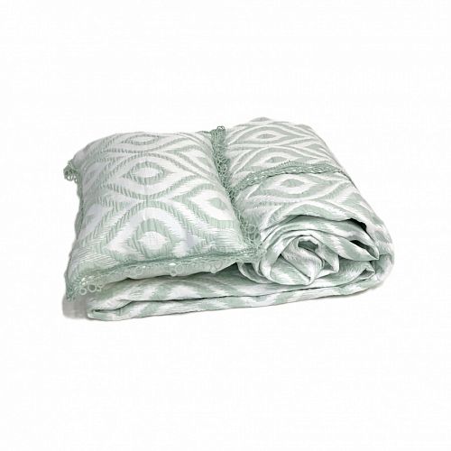 Покрывало  ZEBRA  "ALL DAYS IKAT" 1.5 сп (180*250)  Y870 yesil/св.зеленый (Акция)