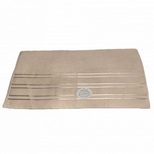 Набор полотенец Карвен Micro Delux 70*140 3шт. махра HS 1011 v6 krem/bej/koffee