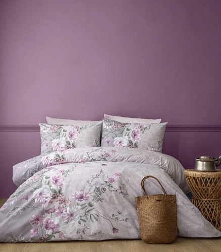 Постельное белье "Карвен" ранфорс евро GRACIE ASH