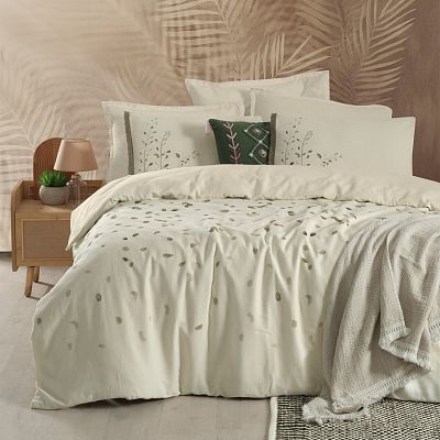 Постельное белье Sarev Mood Comfort муслин евро N357 SALERNO v1/Ekru