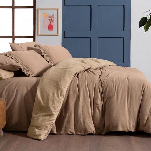 Постельное белье Sarev Mood Comfort муслин 1,5 спальн. N356 KENYON v1/Bej