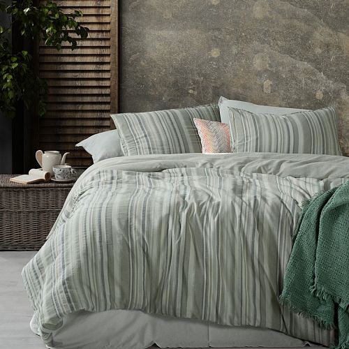 Постельное белье Sarev Mood Comfort муслин евро N357 GERARDO v1/Yesil