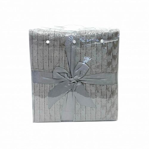 Плед Karven фланель 1,5 спальн. PL 013 JACQAURD v2/Grey.