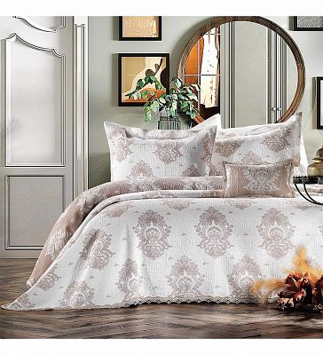 Покрывало  ZEBRA "ALL DAYS Damask" 1,5 сп (180*250 ) Y 807 (Акция)