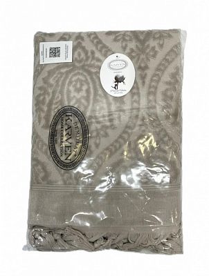 Полотенце Kарвен Vip Cotton 70*140 1шт махра H5168 LALEZAR Coffee