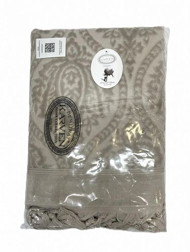 Полотенце Kарвен Vip Cotton 70*140 1шт махра H5168 LALEZAR Coffee