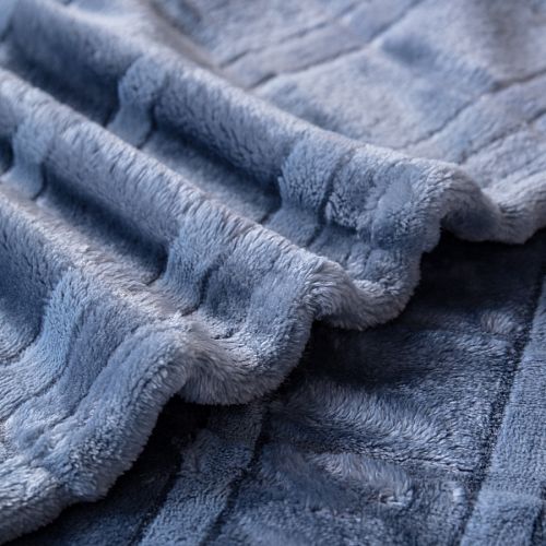 Плед Karven фланель 1,5 спальн. PL 015 CUTTING v4/Blue