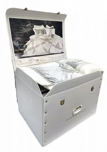 Комплект  ZEBRA "TIARA" 4 пр. евро Y 844gri/серый 