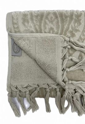 Полотенце Kарвен Vip Cotton 70*140 1шт махра H5168 LALEZAR Beige
