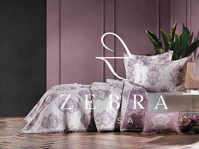 Покрывало ZEBRA "ALL DAYS Damask" евро (250*260) Y 775 (Акция)